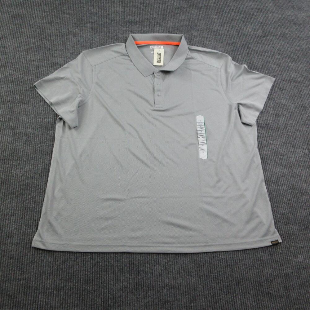 Duluth Trading Co Polo Shirt Mens 3XL Gray 40 Grit Performance Breathable NWT